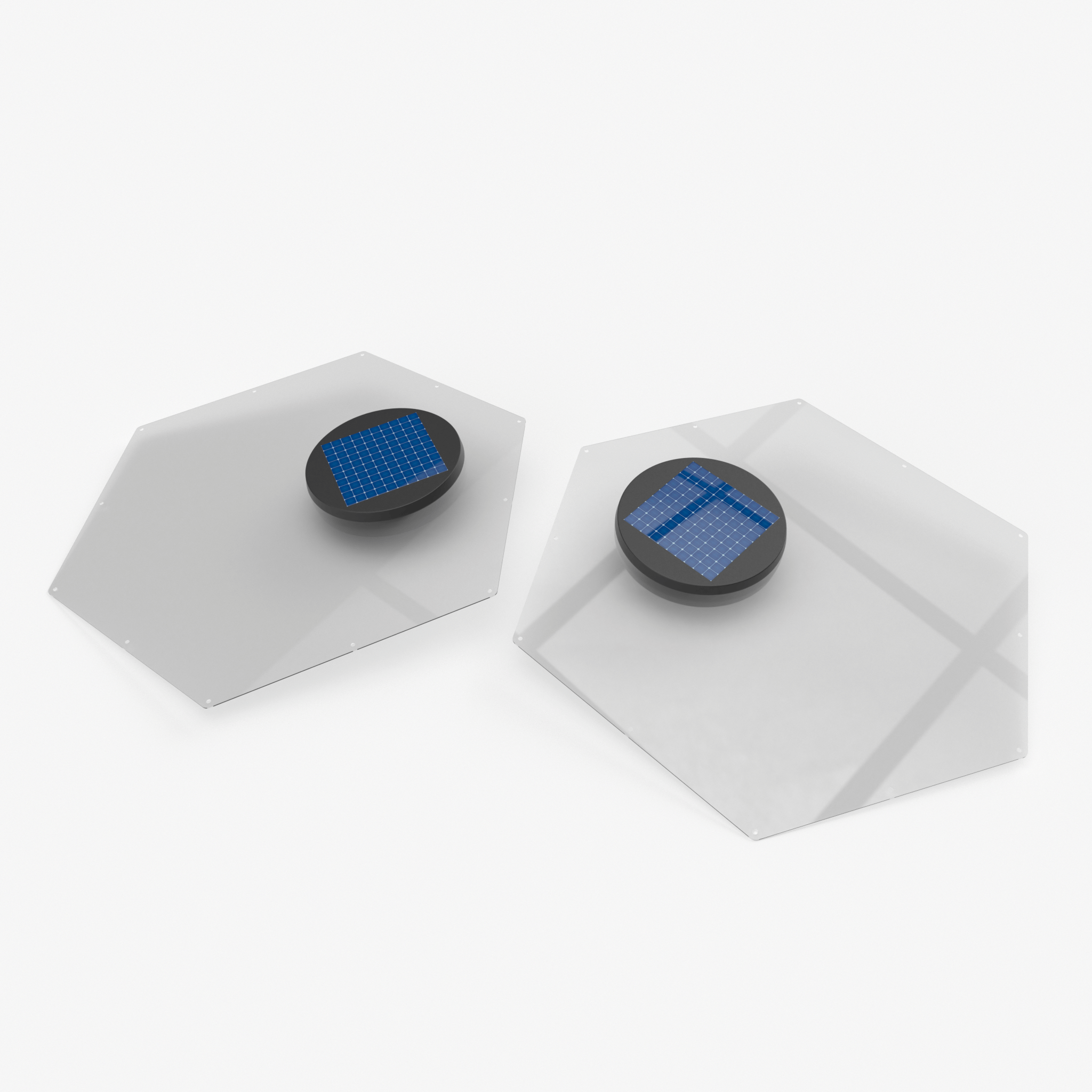 GeoDomeX Duo Solar Vent Fans